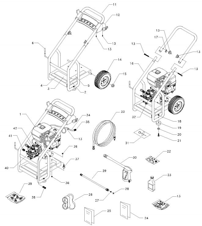 GENERAC 1538-1-0 parts breakdown